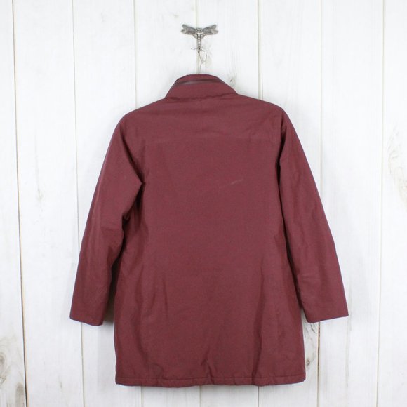 LL Bean Purple Primaloft Insulated Mid-Length Windbreaker Jacket Size XL - Picture 10 of 11